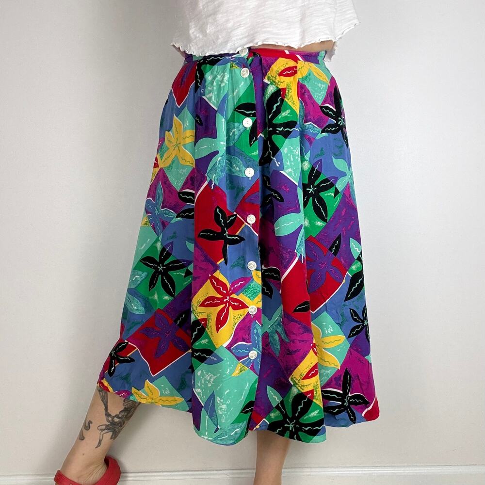 Vintage 80s Chaus midi skirt size 10